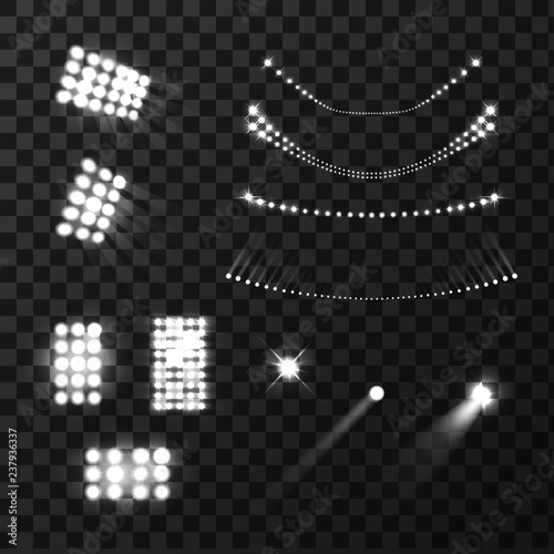 Stadium Lights Realistic Set