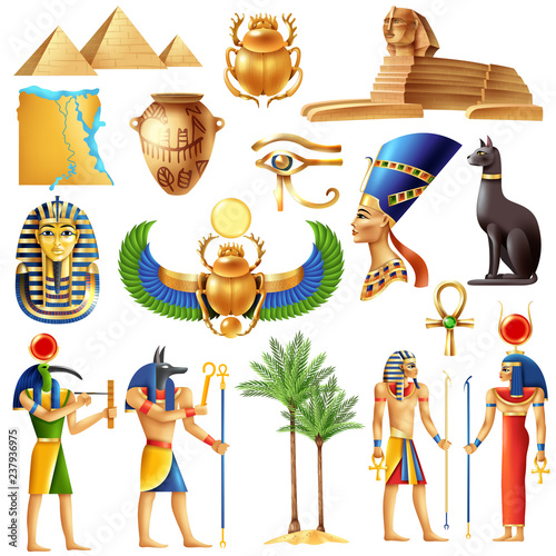 Egypt Symbols Set