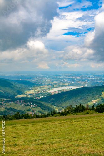 Mountain landscape near Zywiec