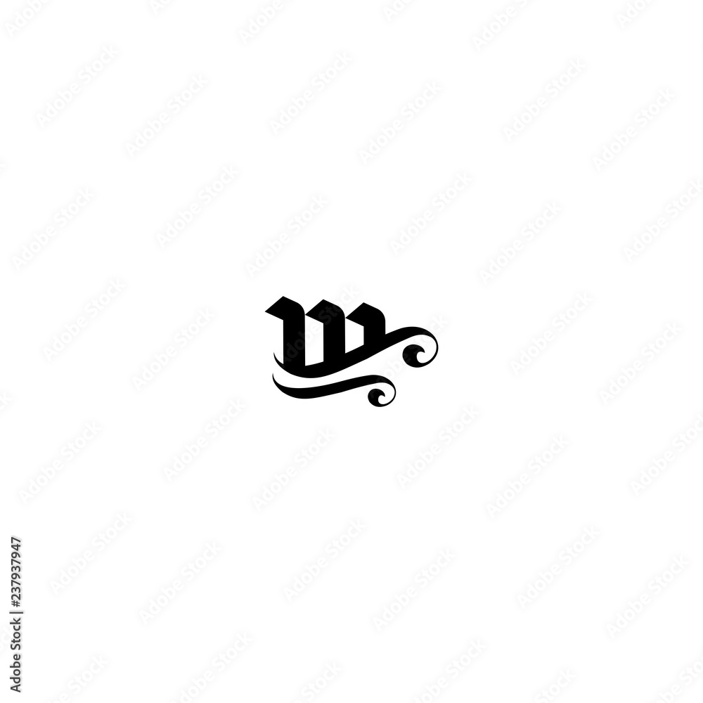 Letter M Ornamental Monogram Creative Business Logo Letter M Ornamental Monogram Creative Business Logo