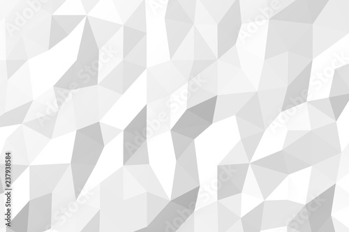 Abstract background of white poligons, 3d render