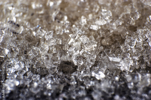 sugar crystals close up