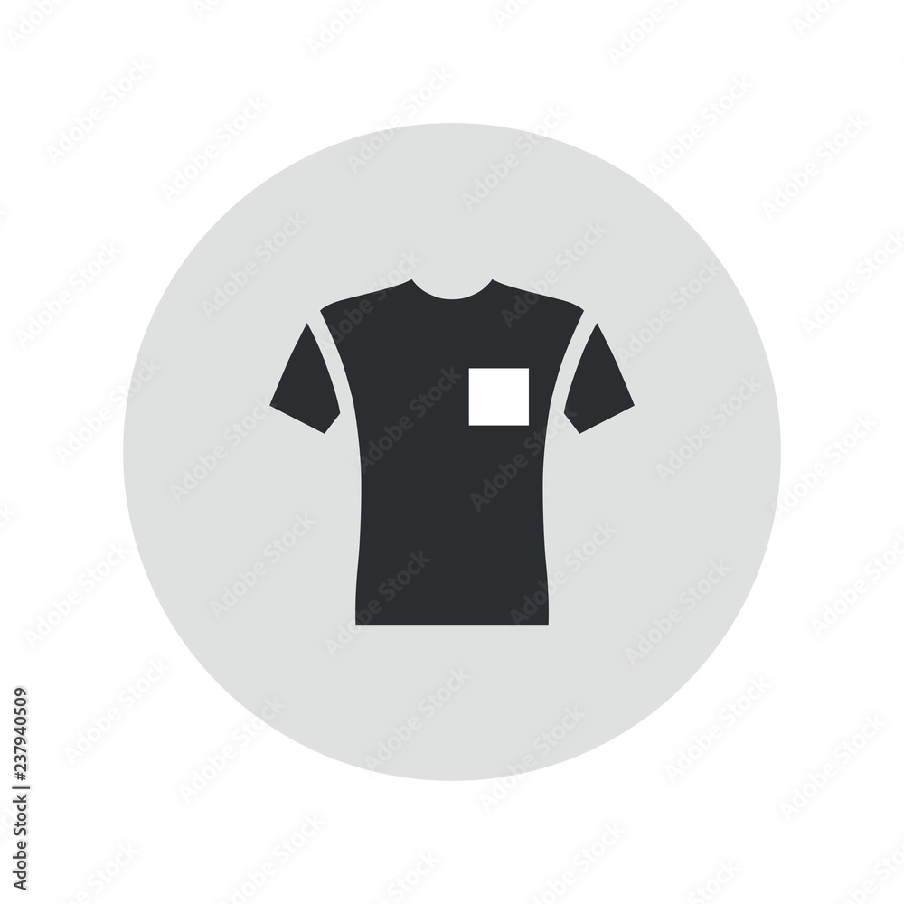 Short sleeve pocket t-shirt icon Short sleeve pocket t-shirt icon