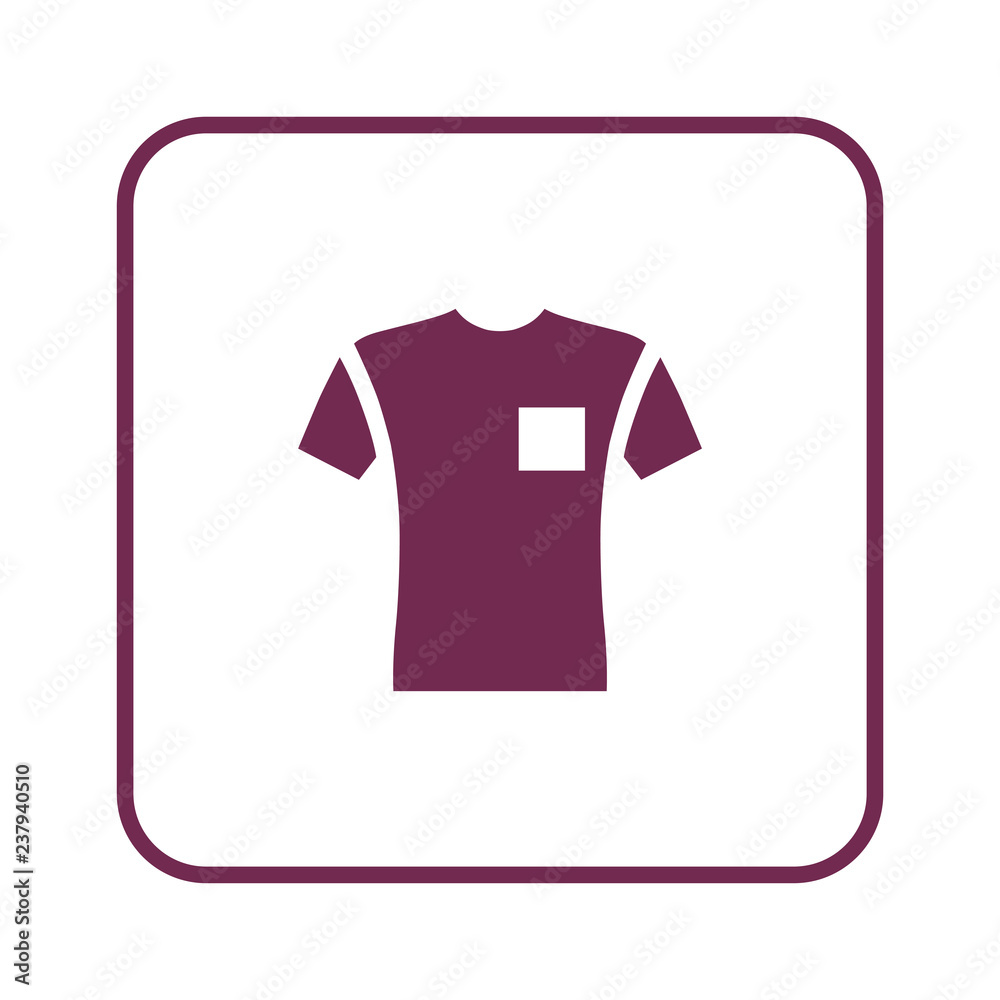 Short sleeve pocket t-shirt icon Short sleeve pocket t-shirt icon