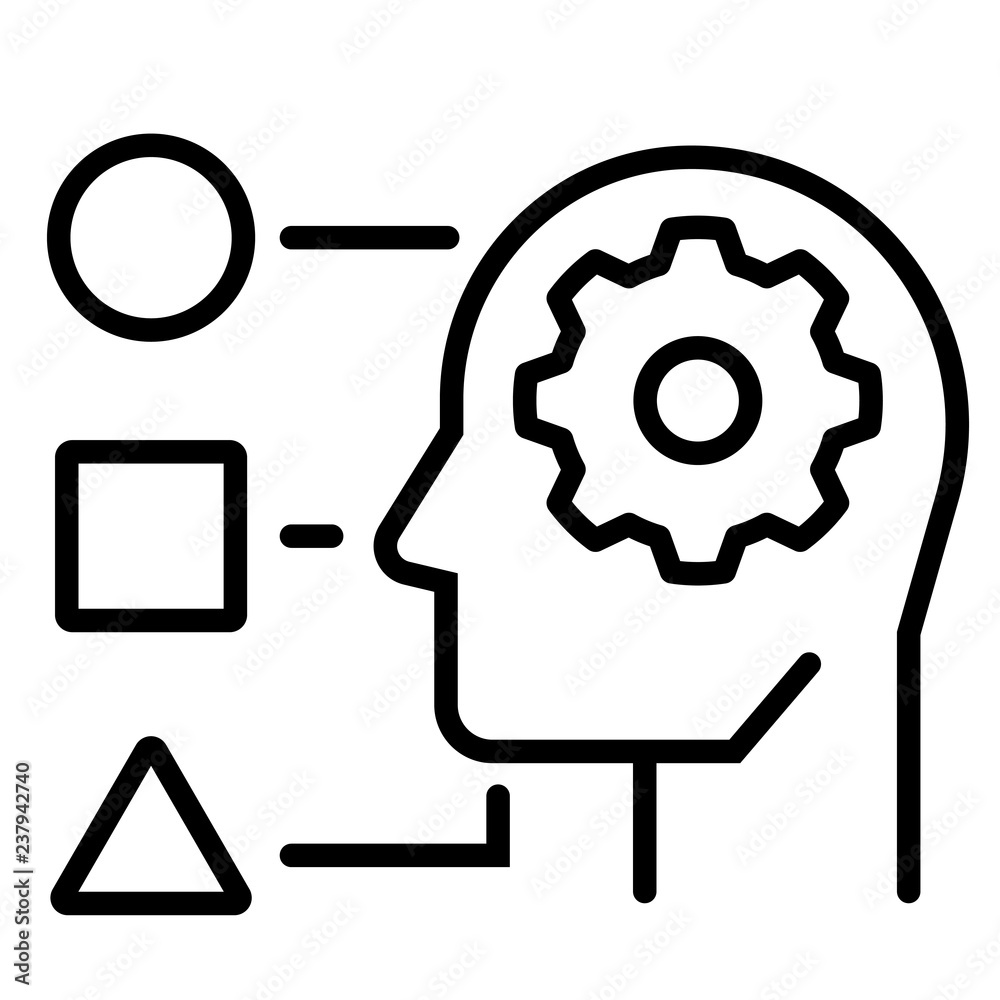 Critical Thinking Line illustration Critical Thinking Line illustration