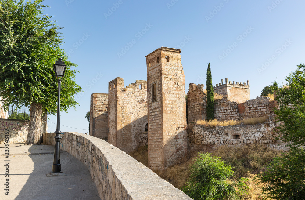ruins of the Castle in Escalona town, province of Toledo, Castilla-La mancha, Spain