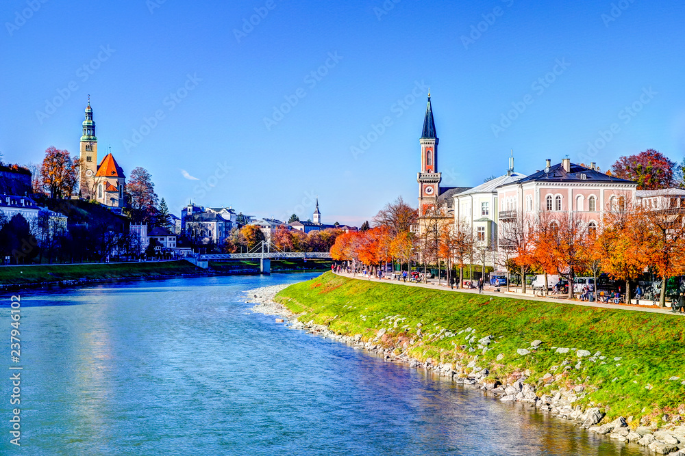 Obraz premium Cityscape of Salzburg Austria