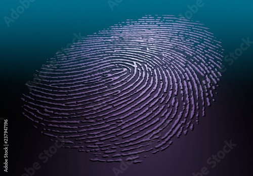 Human fingerprint, illustration
