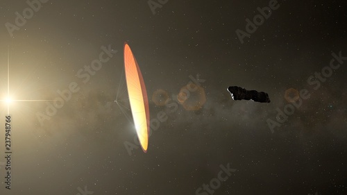 Oumuamua, illustration photo