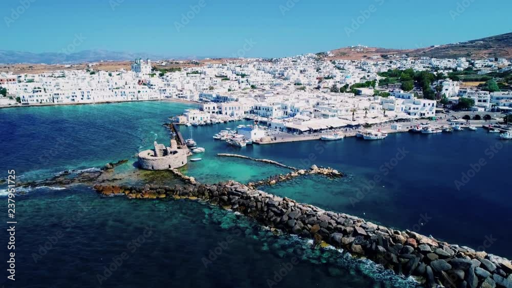 Amazing aerial view of greece island with sea and mountains Amazing aerial view of greece island with sea and mountains