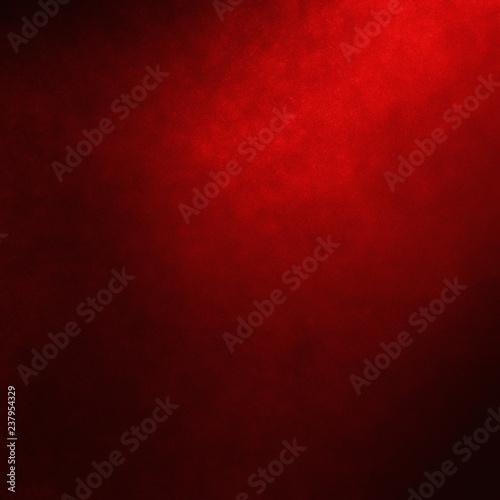 black and red background design with abstract corner spotlight design in elegant red Christmas color with dark grunge texture and black shadows