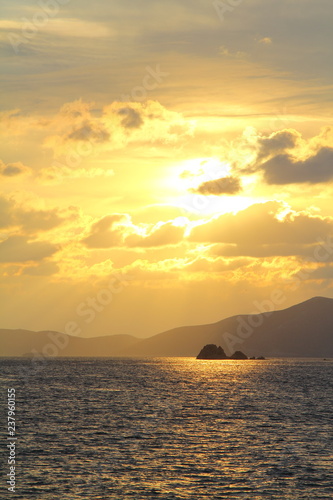 Seaside town of Turgutreis and spectacular sunsets