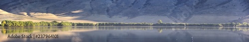 Mantua Reservoir landscape views. Mantua is a small town on the eastern edge Box Elder County, Historically known as Box Elder Valley, Copenhagen, Flaxville, Geneva, Hunsaker Valley in Utah, United St