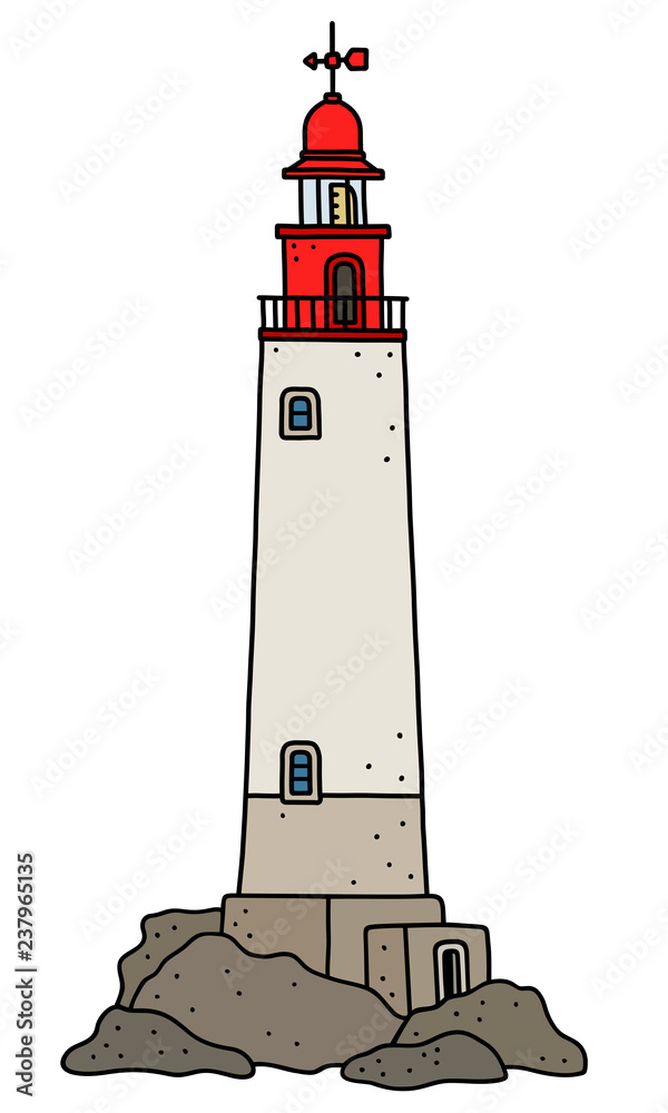 The funny old stone lighthouse
