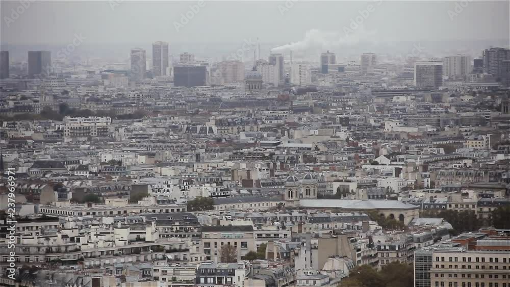 Paris Panorama From Eiffel Tower. Paris Panorama From Eiffel Tower.