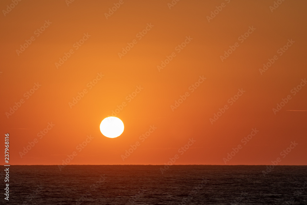 太平洋の夕日