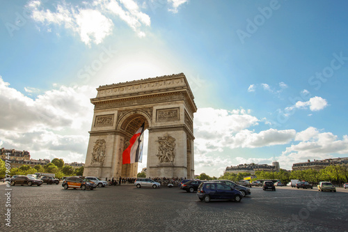 The arc de triomphe de l'Étoile in Paris