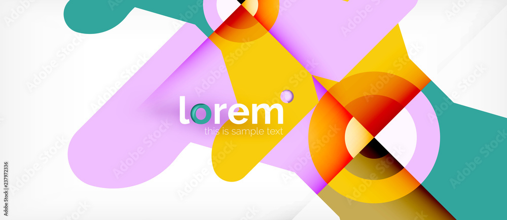 Abstract round elements composition background, organic design