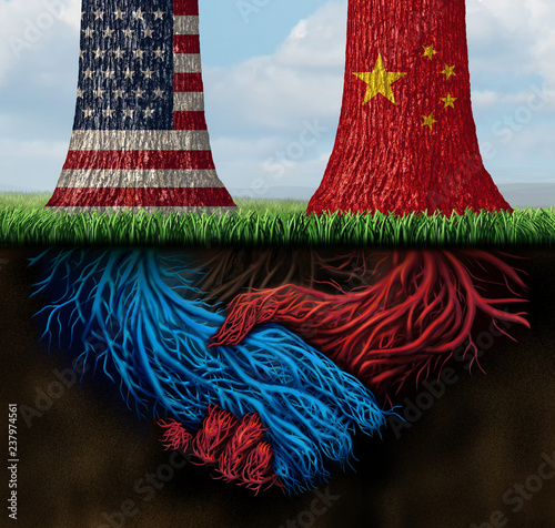 Canvas Print China USA Trade Agreement