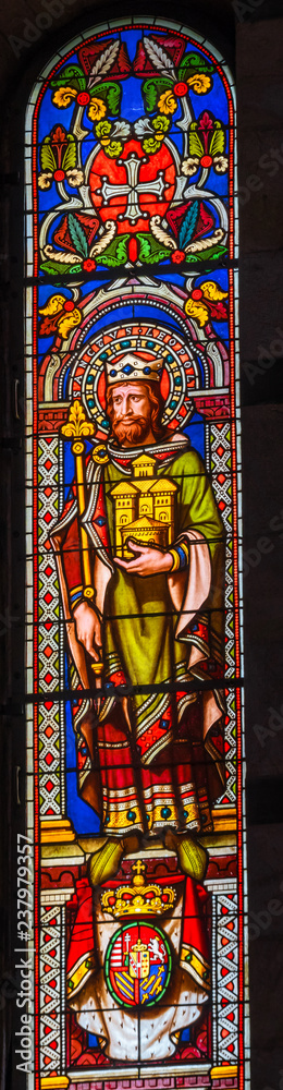 Saint Leopold Austria Stained Glass Baptistery Cathedral Pisa Italy