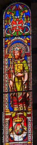 Saint Leopold Austria Stained Glass Baptistery Cathedral Pisa Italy