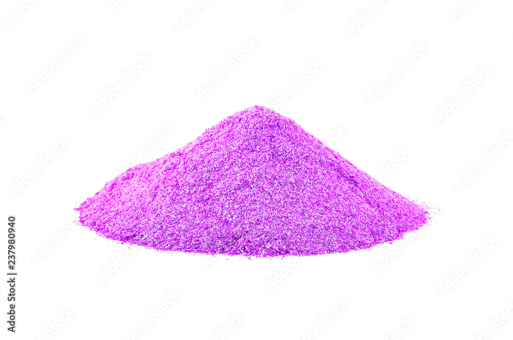 Taro powder on white background Taro powder on white background