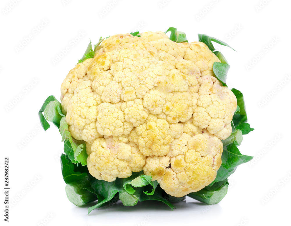 Cauliflower isolated on white background Cauliflower isolated on white background