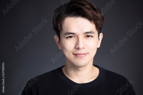 Portrait of handsome asian young man