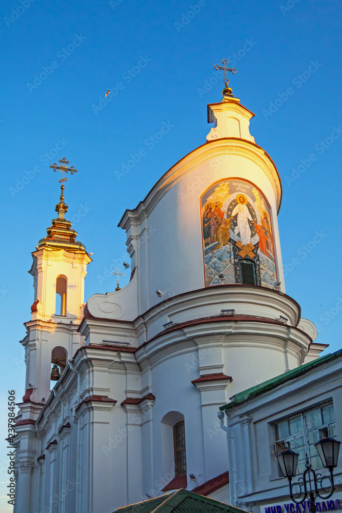 Holy resurrection church in Vitebsk, Belarus