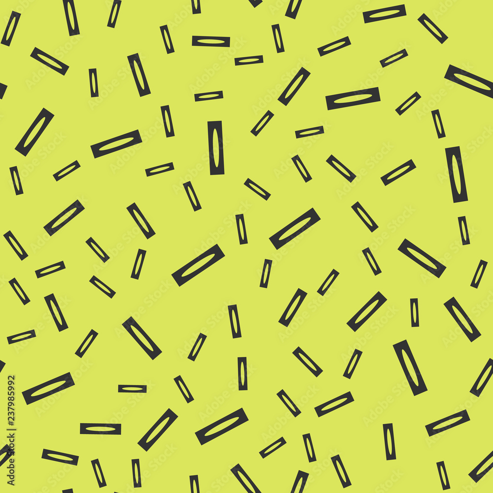 Abstract shapes vector seamless pattern on yellow Abstract shapes vector seamless pattern on yellow