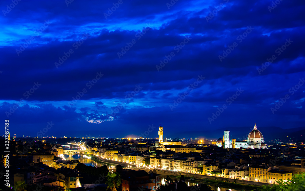 フィレンツェの夜景　ミケランジェロ広場から
