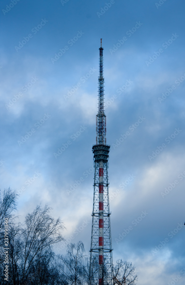 TV tower against the sky