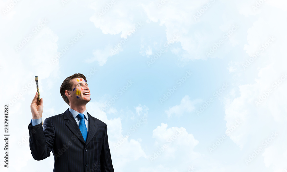 Conceptual image of modern doing business Conceptual image of modern doing business