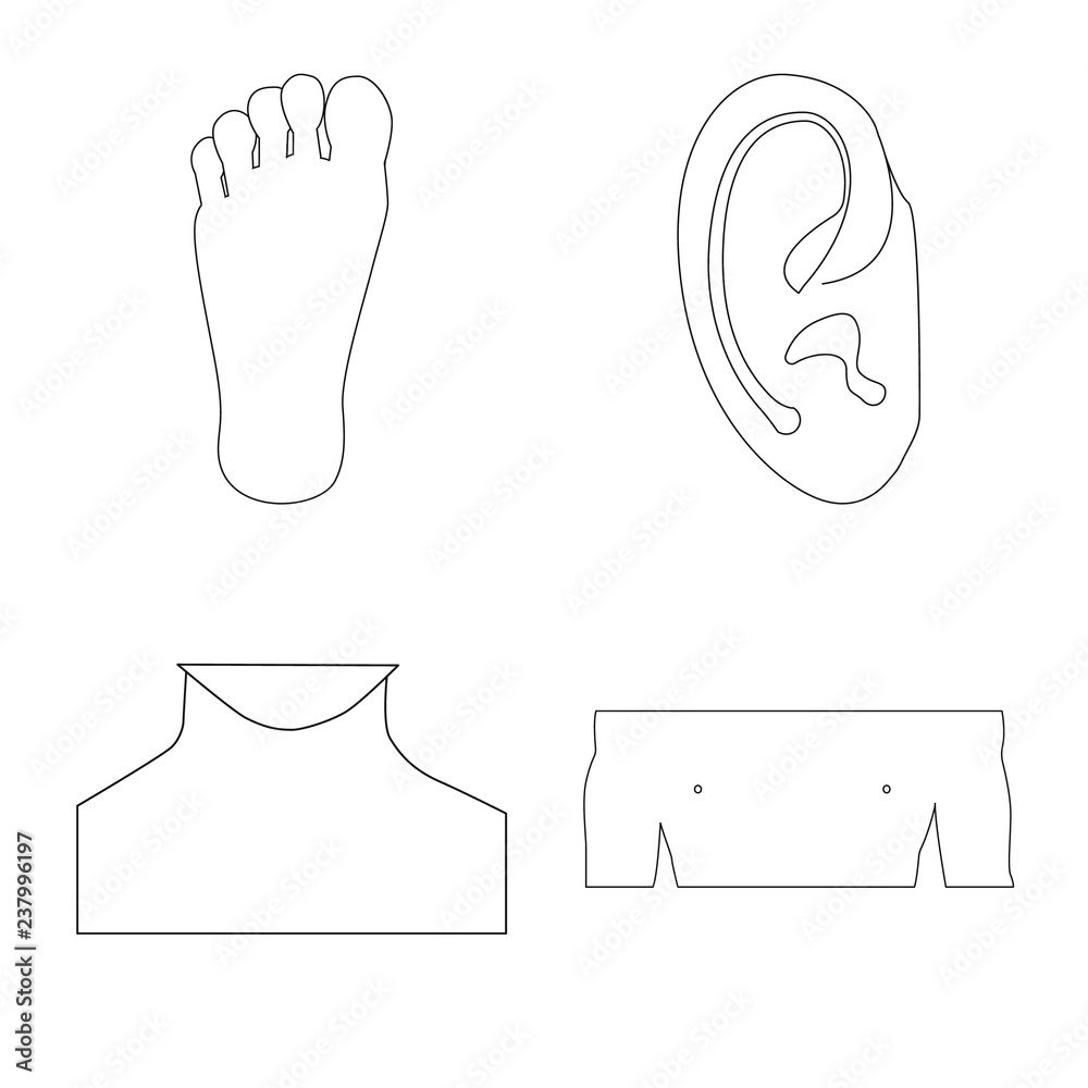 Isolated object of human and part sign. Set of human and woman stock symbol for web. Isolated object of human and part sign. Set of human and woman stock symbol for web.