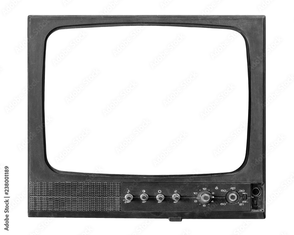 Retro TV on a white background