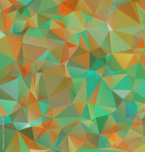 Low Poly abstract background with colorful triangular polygons with a brilliant