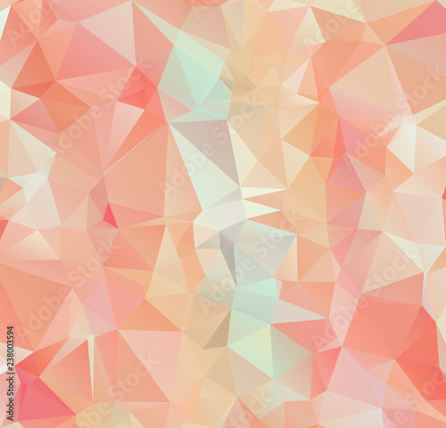 Low Poly abstract background with colorful triangular polygons with a brilliant