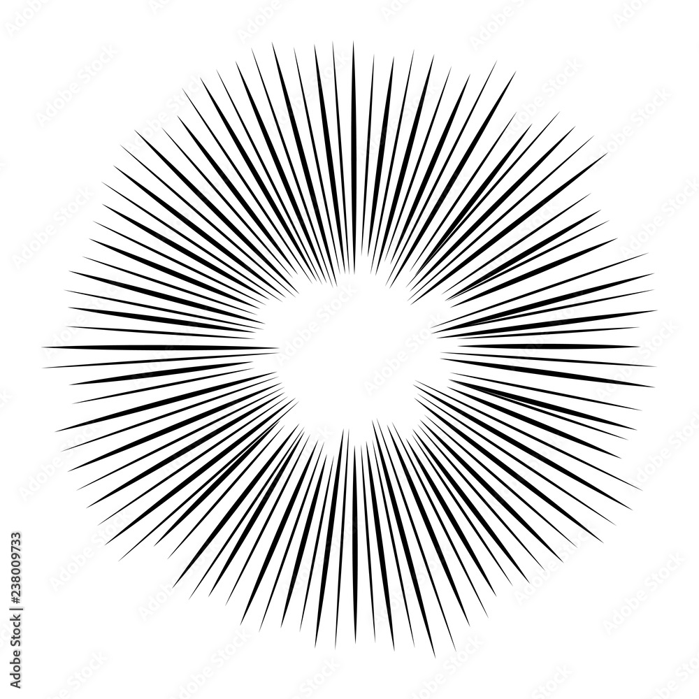 Obraz premium Comic speed lines background