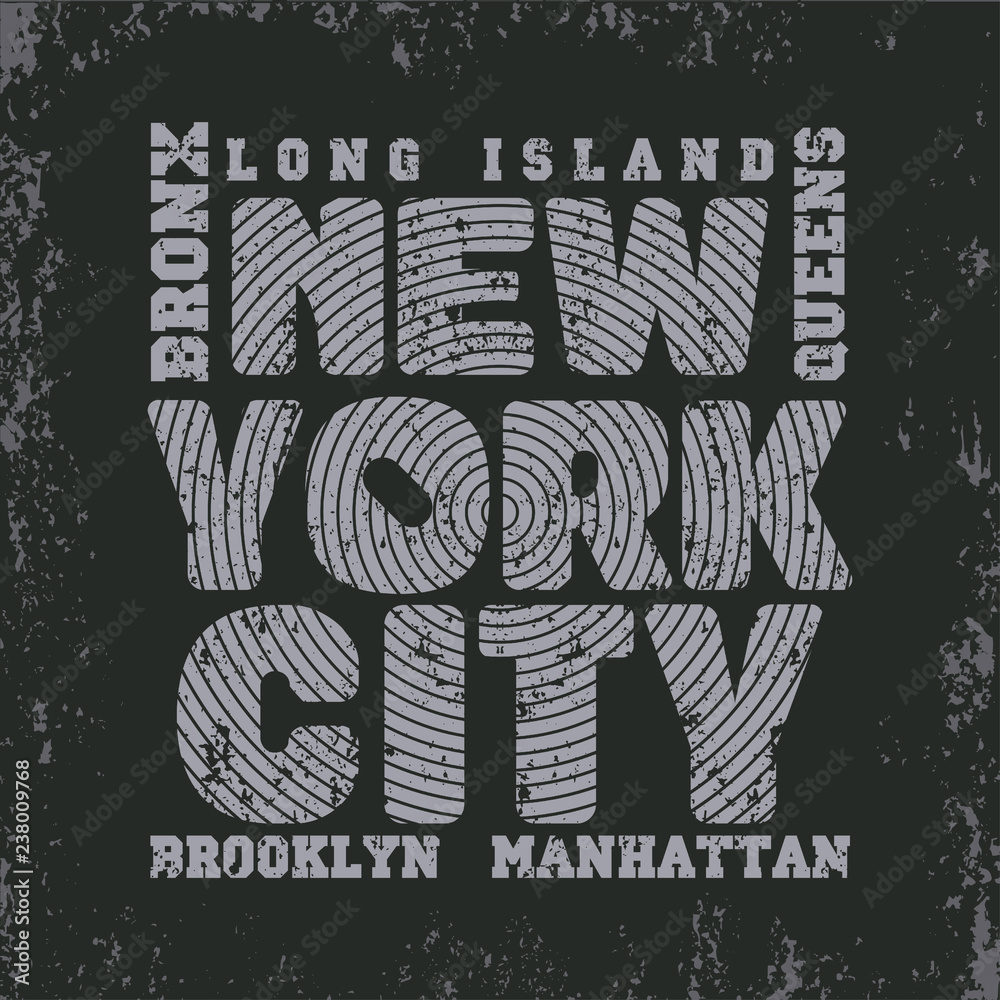 New York typography, t-shirt  NY, design graphic