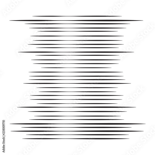 Comic horizontal speed lines background