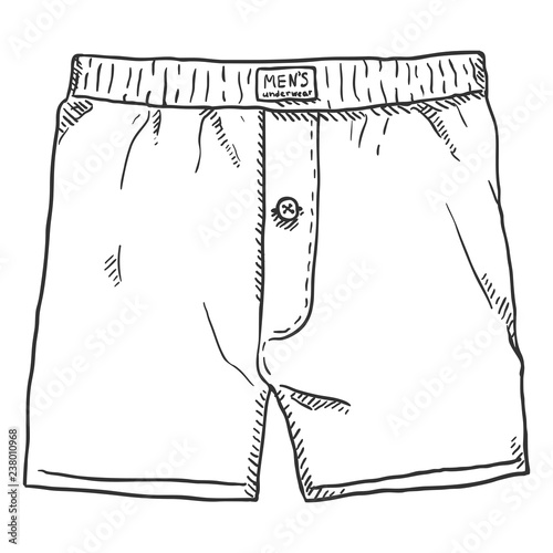 Vector Sketch Men Boxers Pants