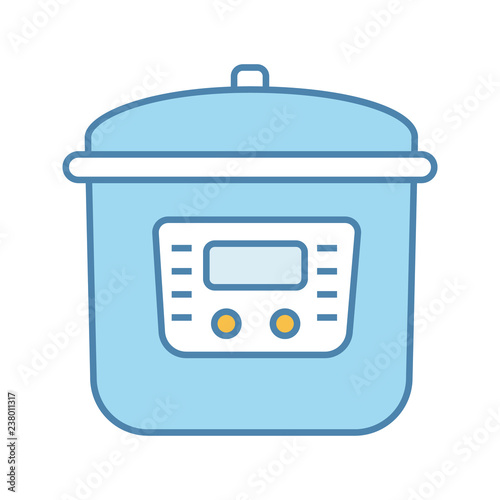 Multi cooker color icon