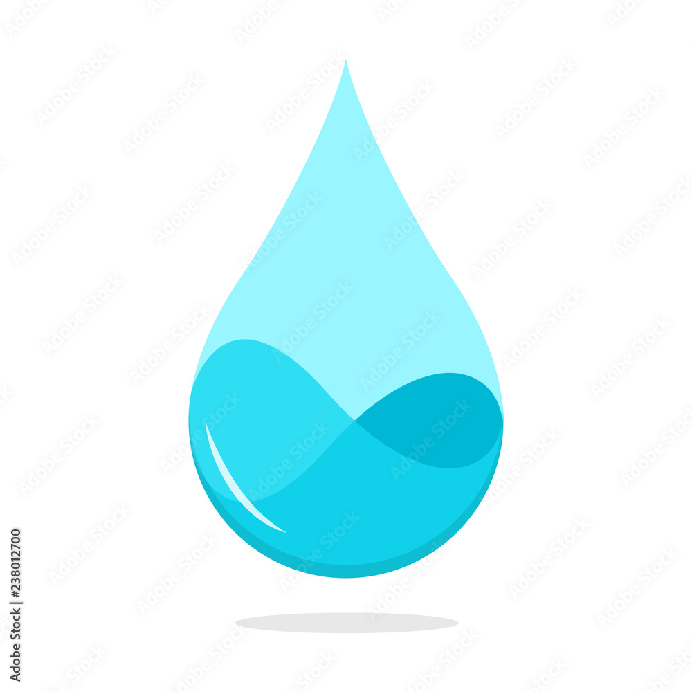 Water Drop Icon Illustration Vector