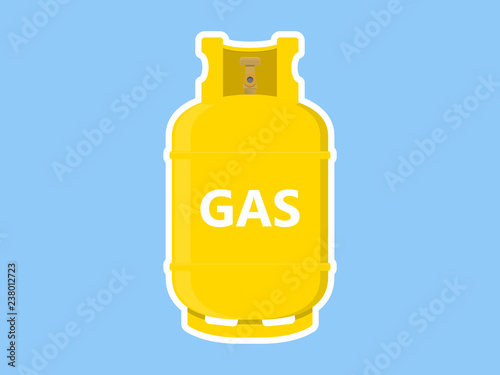 Gas Tank Sticker Icon Illustration Vector
