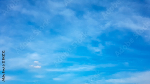 Deep blue sky and white cloud background.Abstract nature background.