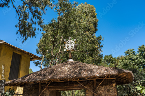 Äthiopien  - Kloster bei Gorgora auf der Fahrt von Bahir Dar nach Gondar photo