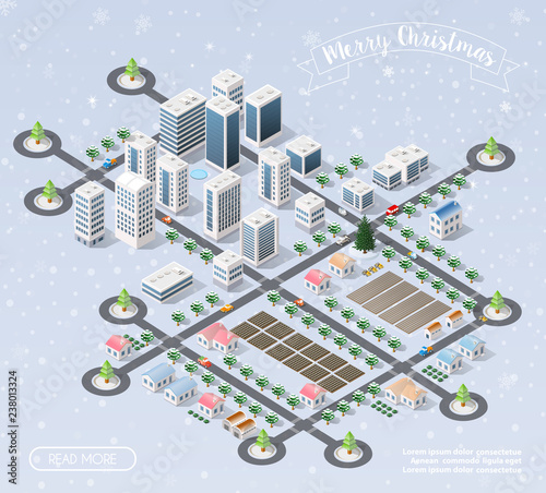 Christmas new year snow