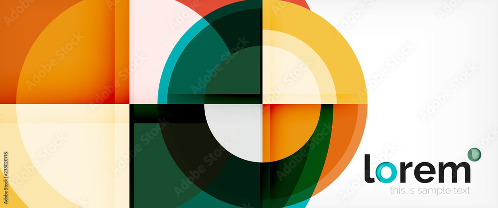 Multicolored round shapes abstract background Multicolored round shapes abstract background