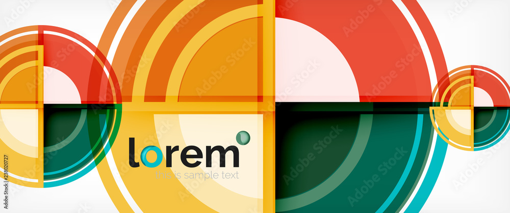 Multicolored round shapes abstract background Multicolored round shapes abstract background