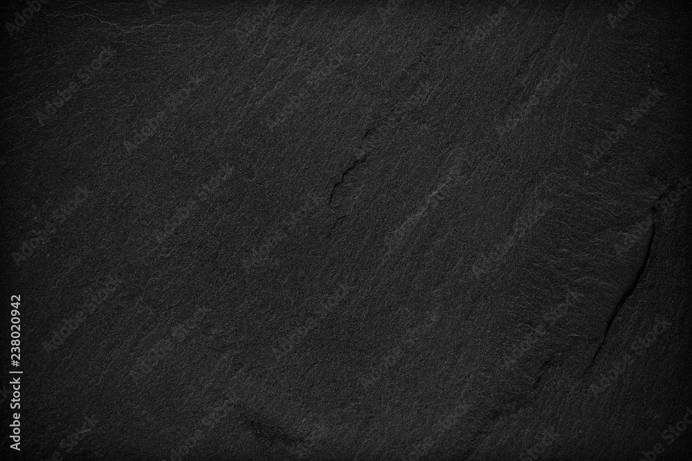 Fototapeta premium Dark grey black slate background or texture.